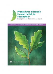 French Starter Facilitator Handbook for Healing Groups - Print on Demand