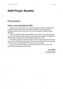 2020 UBS Prayer Booklet - English