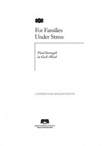 CEV For Families Under Stress - Download