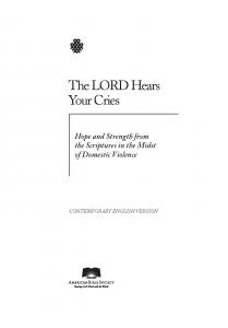 CEV The Lord Hears Your Cries - Download