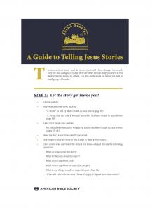 A Guide to Telling Jesus Stories