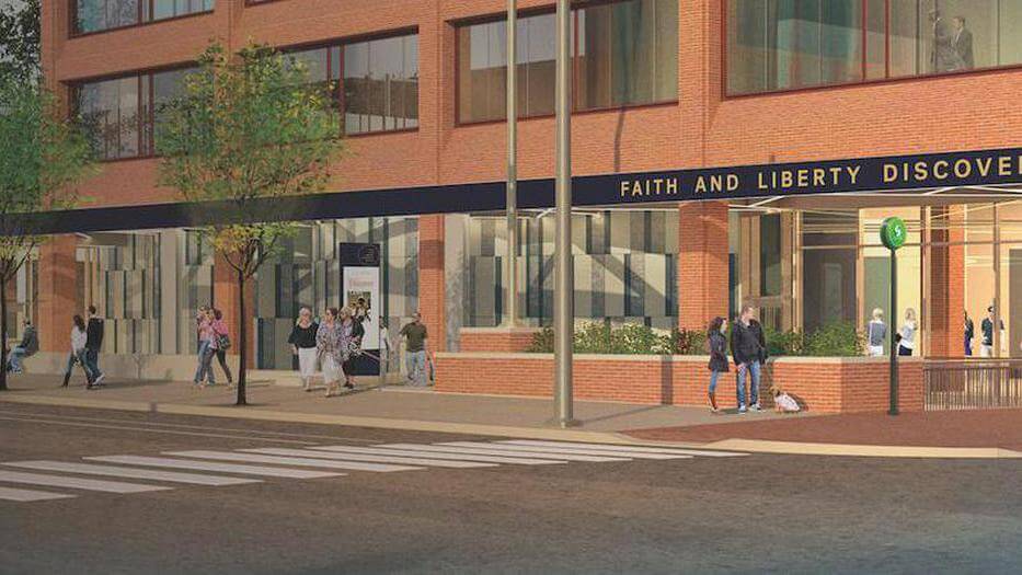 Rendering of Faith and Liberty Discovery Center building